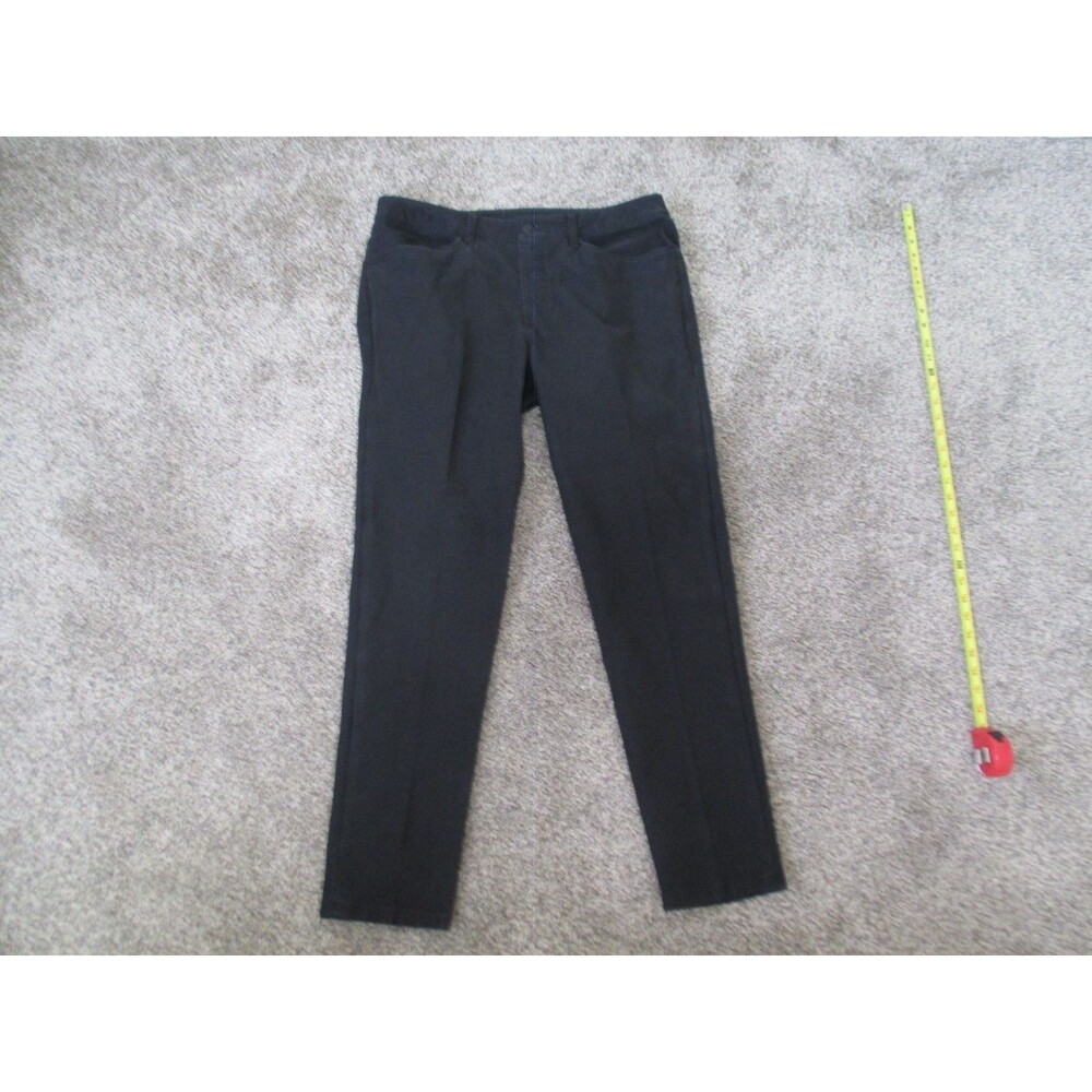 lululemon Utilitech canvas pants Mens 36x31 chino dress golf athletic Black